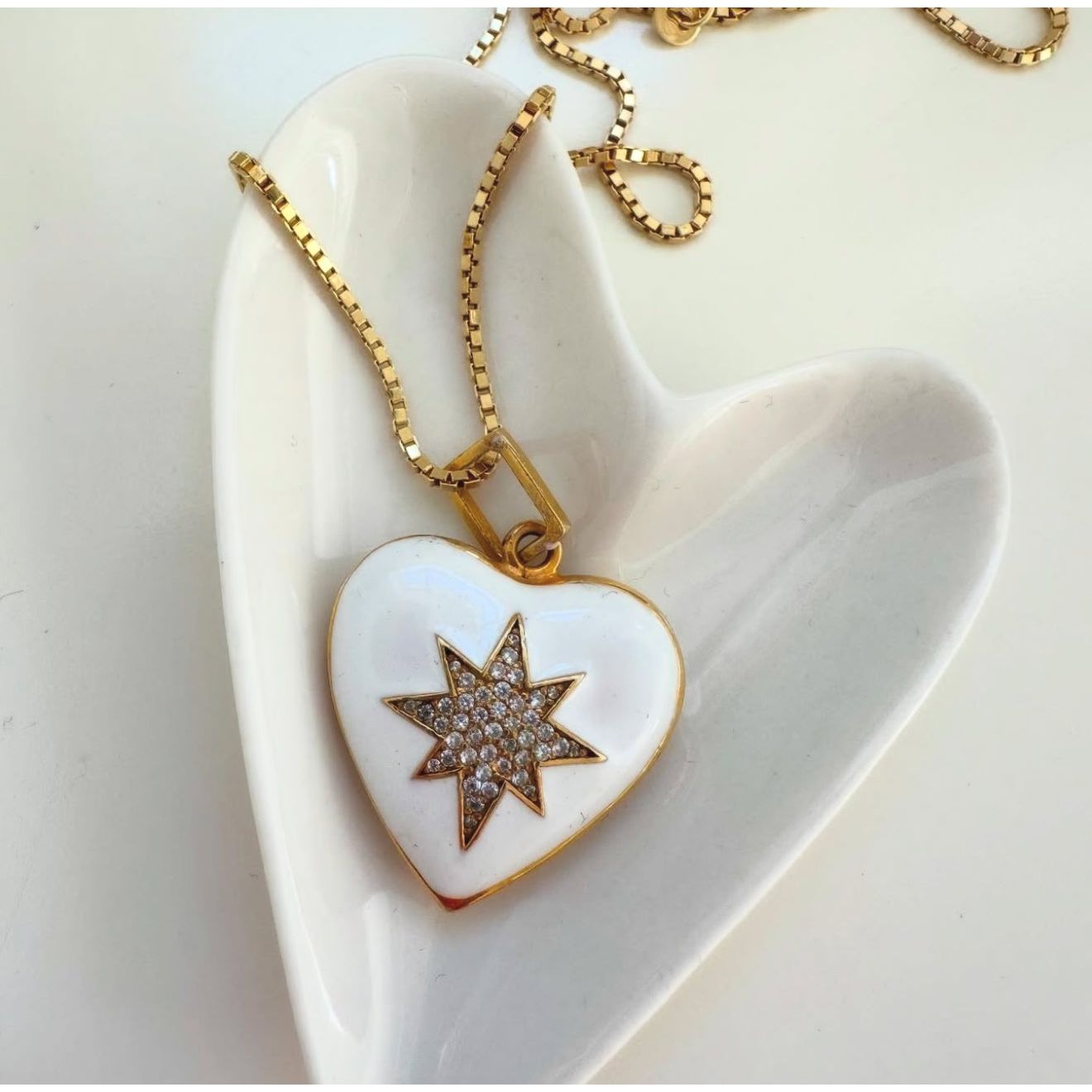 XOXO Enamel Heart with Star