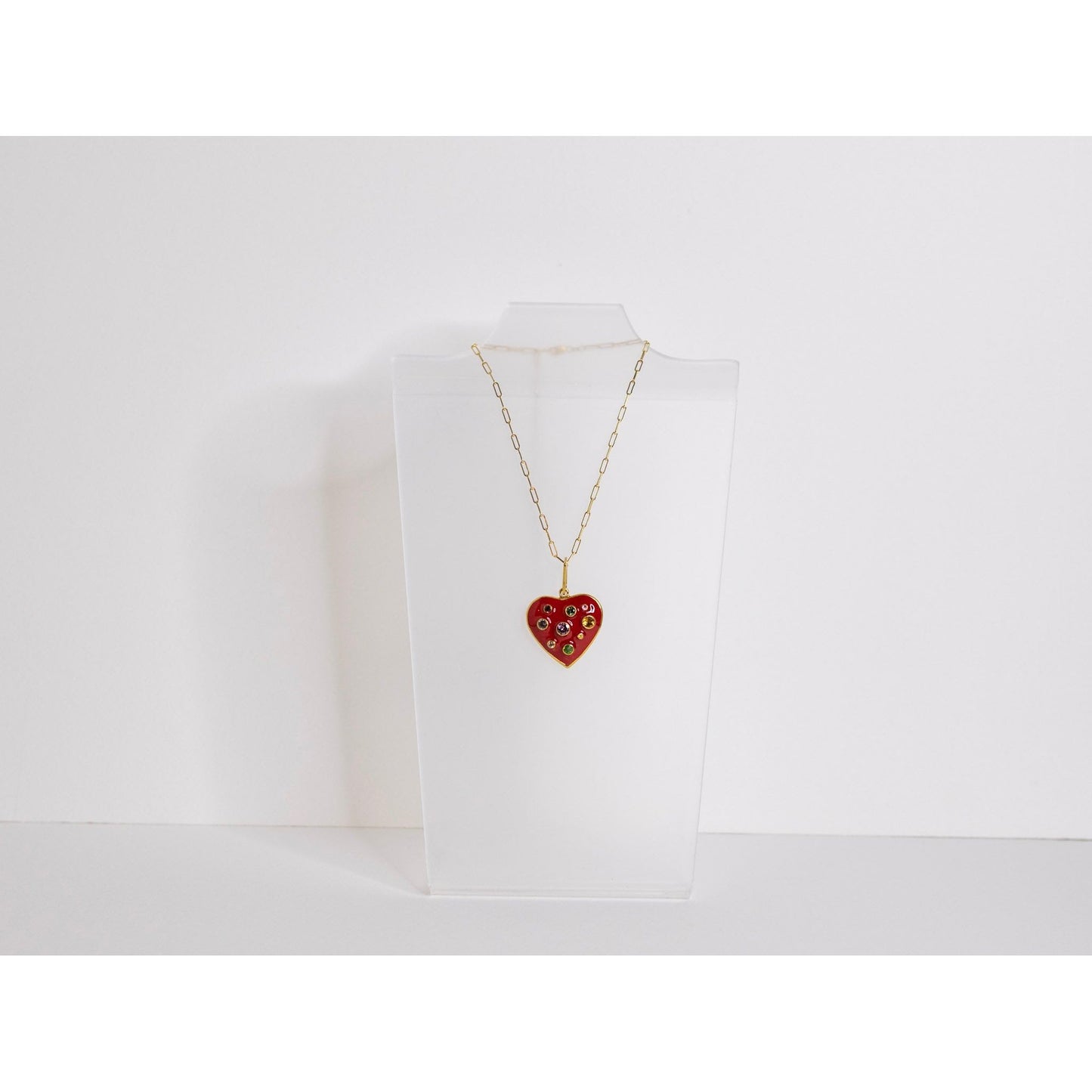 XOXO Enamel Heart with Stones