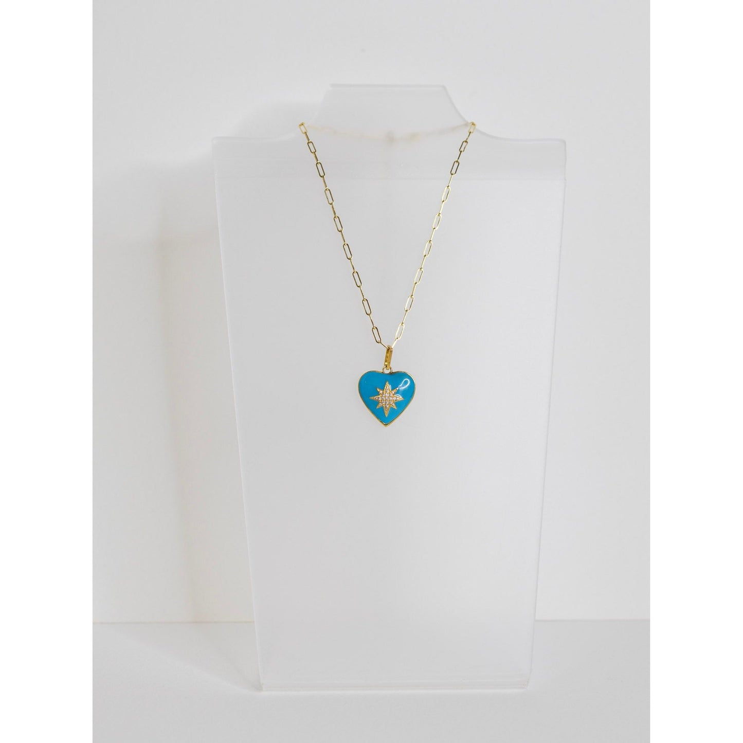XOXO Enamel Heart with Star