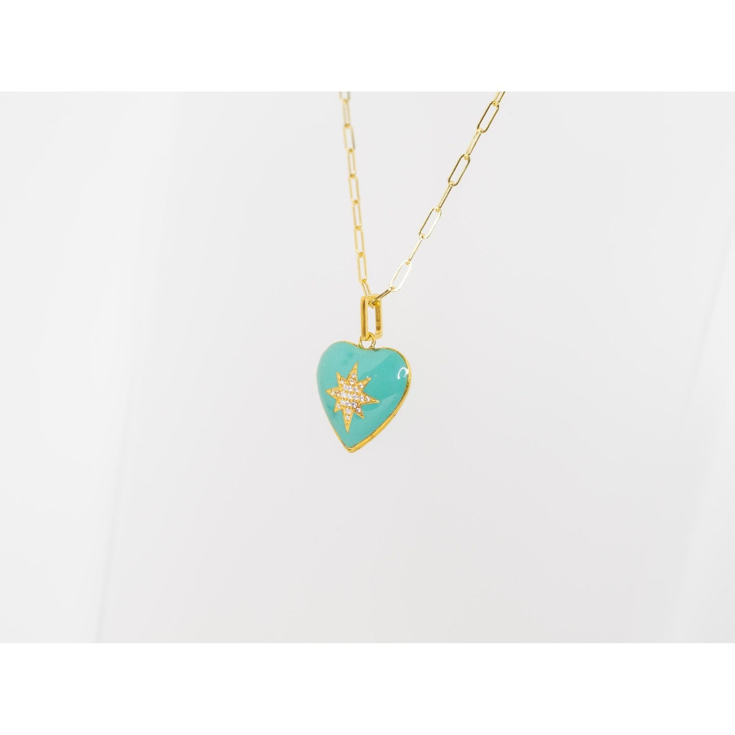 XOXO Enamel Heart with Star