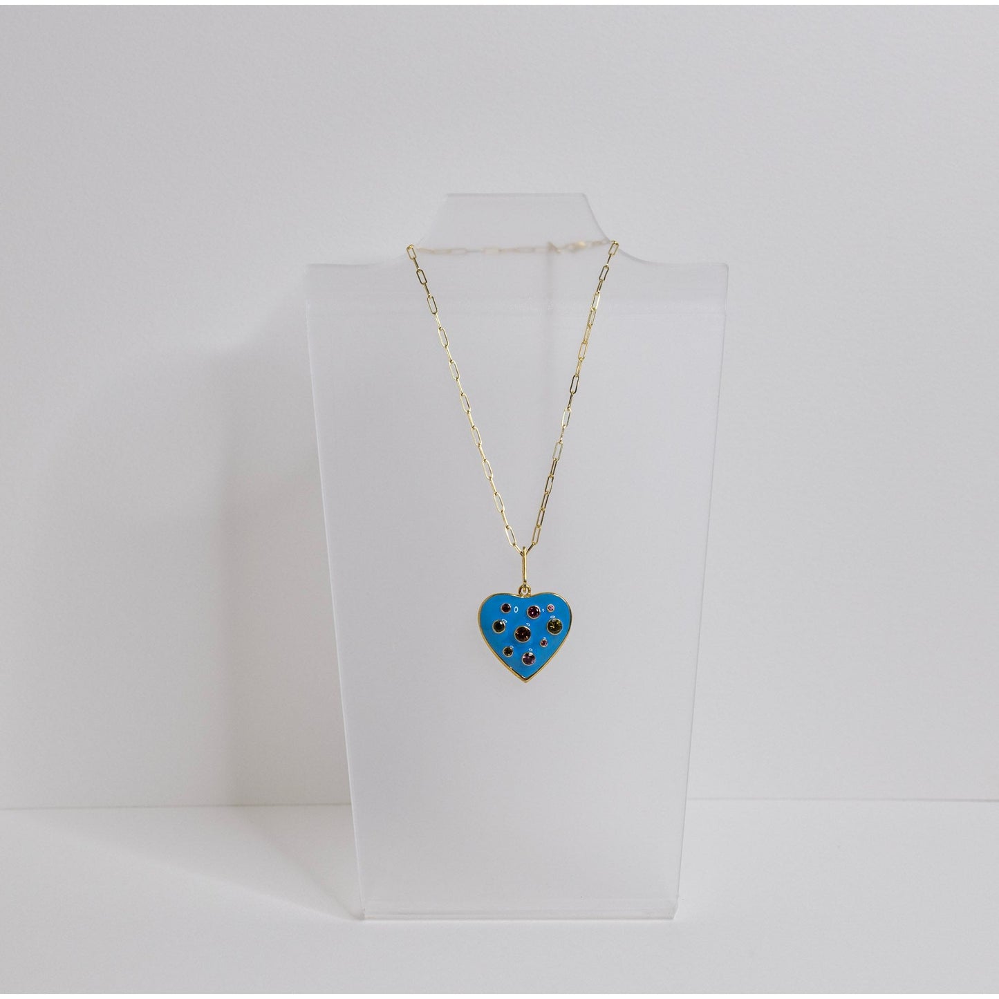 XOXO Enamel Heart with Stones